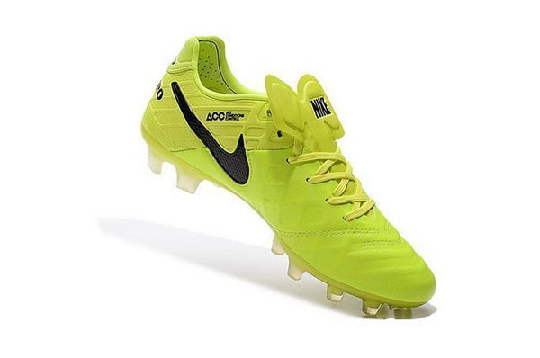 Nike Tiempo Legend VI FG Soccer Cleats Lemon Volt Black - SocSports