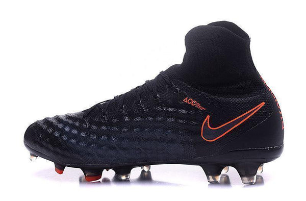 Nike Magista Obra II FG Football Shoes Black Total Crimson - SocSports