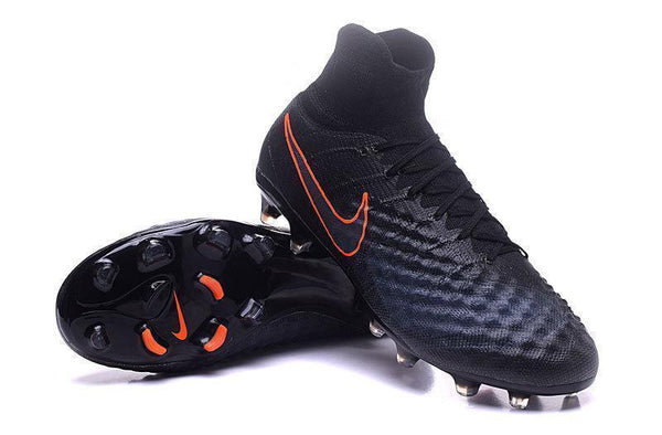 Nike Magista Obra II FG Football Shoes Black Total Crimson - SocSports