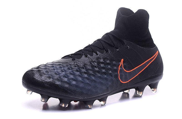 Nike Magista Obra II FG Football Shoes Black Total Crimson - SocSports