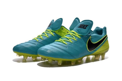 Nike Tiempo Legend VI FG Soccer Cleats Clear Jade Green Black - SocSports