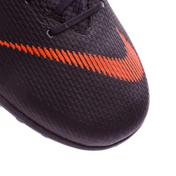 Nike Mercurial VaporX XII Academy Turf Soccer Cleats Black Orange - SocSports