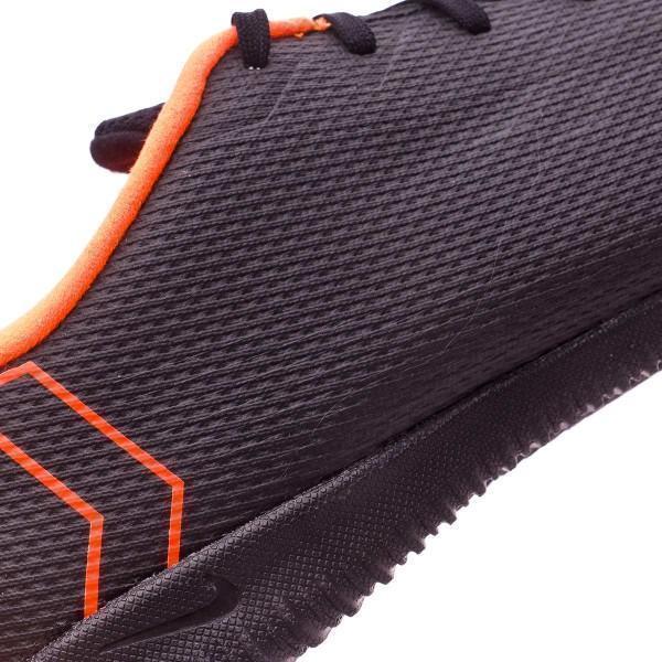 Nike Mercurial VaporX XII Academy IC Soccer Cleats Total Black Orange - SocSports