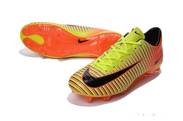 Nike Mercurial Vapor XI FG Soccer Cleats Orange Yellow - SocSports
