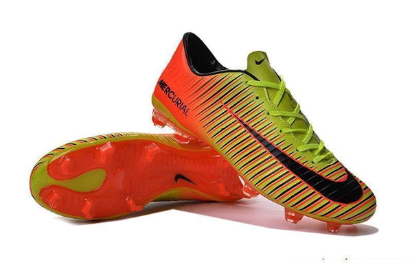 Nike Mercurial Vapor XI FG Soccer Cleats Orange Yellow - SocSports