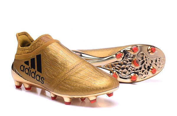 Adidas X 16+ Purechaos FG/AG Soccer Cleats Golden - SocSports