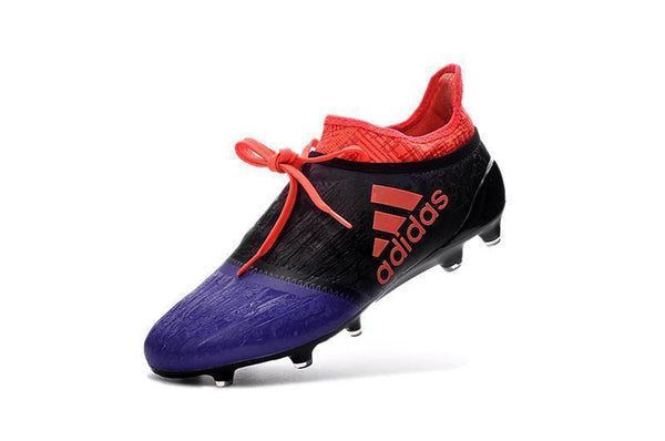 Adidas X 16+ Purechaos FG/AG Soccer Cleats Purple Black Solar Red - SocSports
