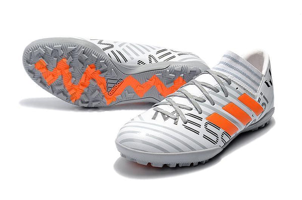 New Adidas Nemeziz series TF Soccer Cleats Shoes White Gray Orange