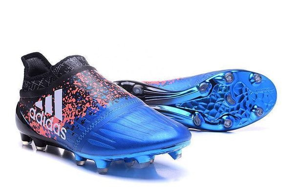 Adidas X 16+ Purechaos FG/AG Soccer Cleats Blue Black - SocSports