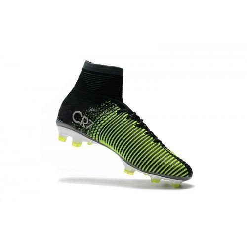 Nike Mercurial Superfly V CR7 FG Soccer Cleats Black Green - SocSports