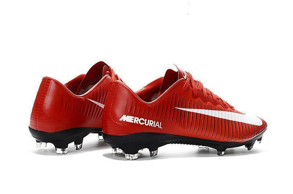 Nike Mercurial Vapor XI FG Soccer Cleats Red White Black - SocSports