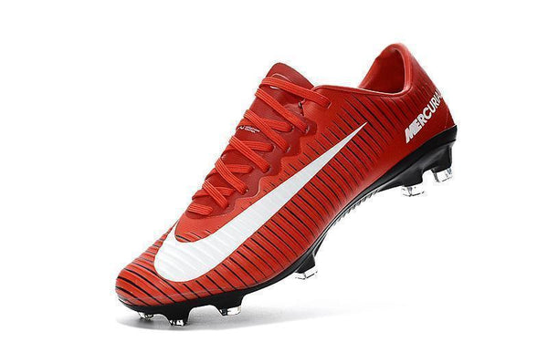Nike Mercurial Vapor XI FG Soccer Cleats Red White Black - SocSports