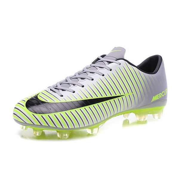 Nike Mercurial Vapor XI FG Soccer Cleats Grey White Green - SocSports