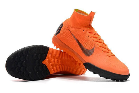 Nike MercurialX Superfly 360 Elite Turf Soccer Cleats Orange Black - SocSports