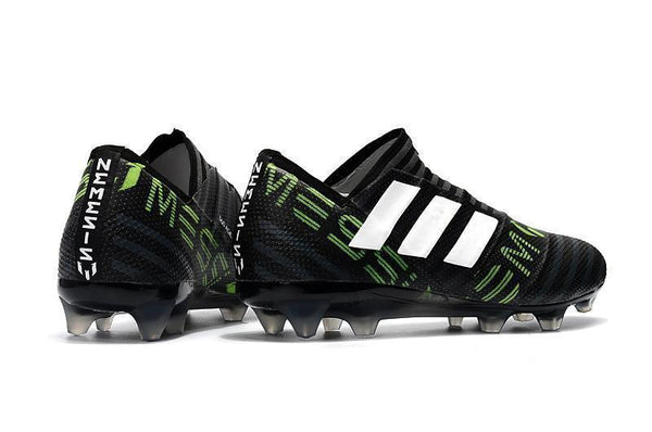 New Adidas Nemeziz FG Agility TPU Soccer Cleats Shoes Black Green White