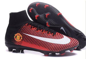 Nike Mercurial Superfly V Manchester United FG Soccer Cleats Red Black - SocSports