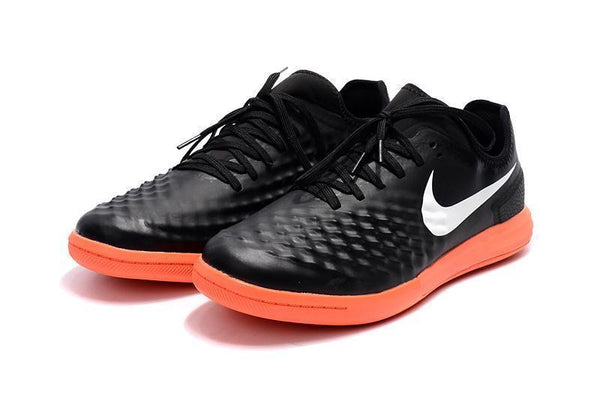 Nike MagistaX Finale II IC Soccer Shoes Black White Orange - SocSports