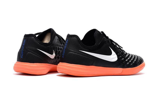 Nike MagistaX Finale II IC Soccer Shoes Black White Orange - SocSports