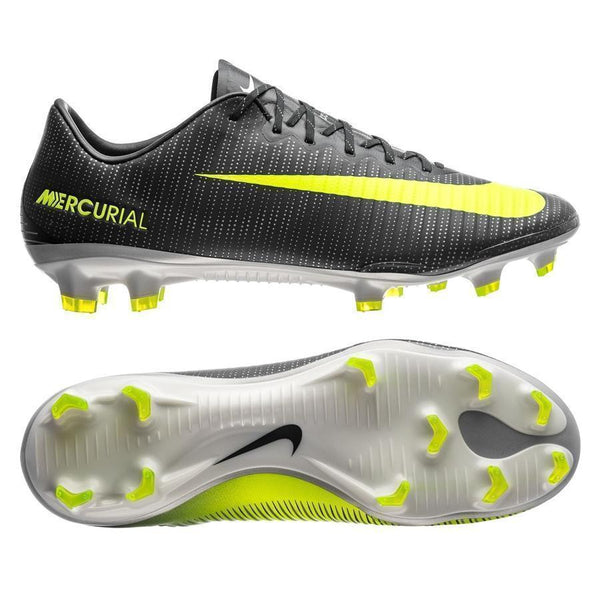 Nike Mercurial Vapor XI CR7 FG Soccer Cleats Seaweed Volt Hasta White - SocSports