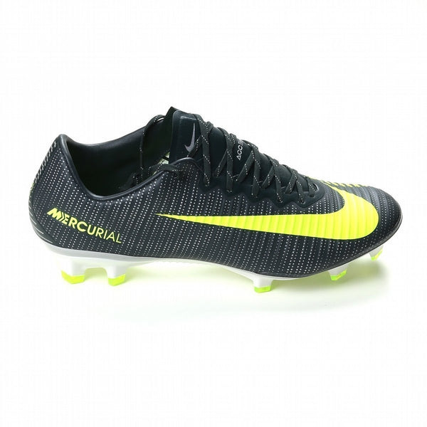 Nike Mercurial Vapor XI CR7 FG Soccer Cleats Seaweed Volt Hasta White - SocSports