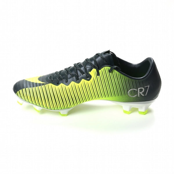 Nike Mercurial Vapor XI CR7 FG Soccer Cleats Seaweed Volt Hasta White - SocSports