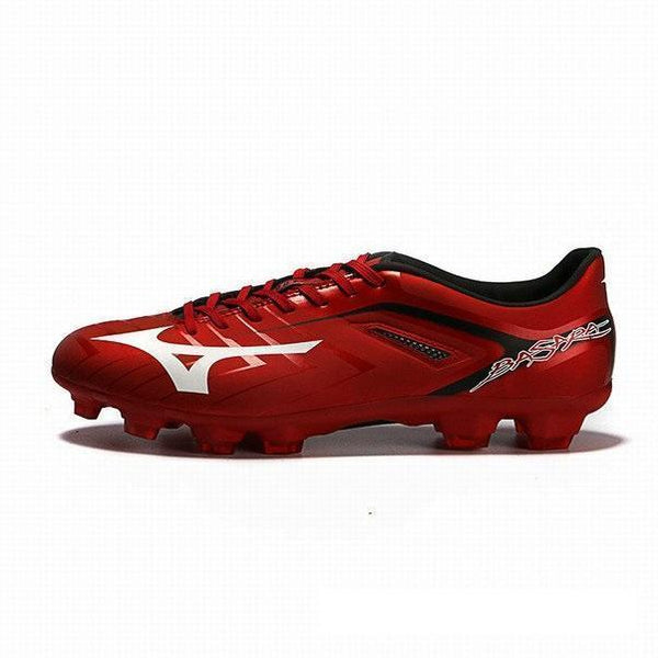 Mizuno Basara 001 FG Soccer Cleats Red Black White - SocSports