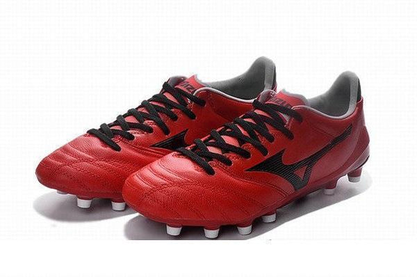 Mizuno Morelia Neo II FG Soccer Cleats Red Black - SocSports