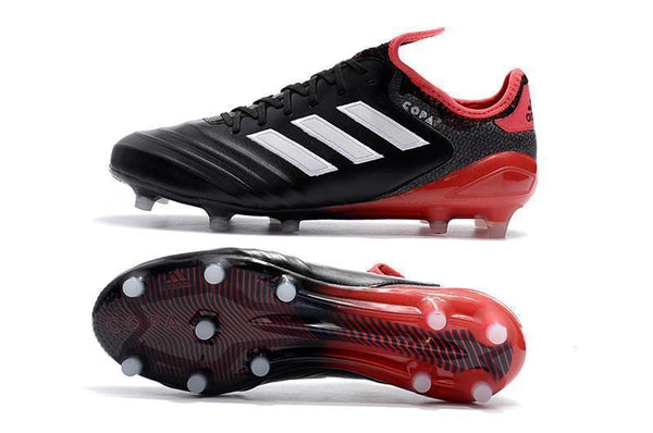 Adidas Copa 18.1 FG Soccer Cleats Black Red - SocSports