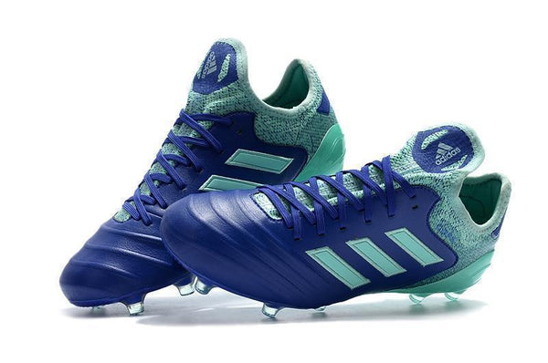 Adidas Copa 18.1 FG Soccer Cleats Blue Green - SocSports