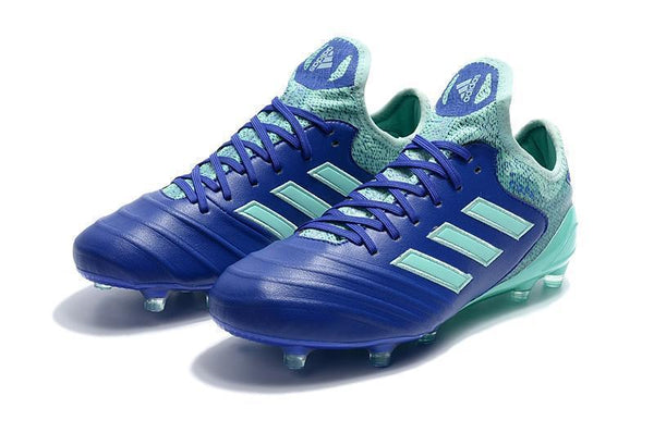 Adidas Copa 18.1 FG Soccer Cleats Blue Green - SocSports