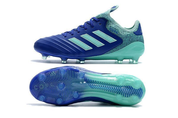 Adidas Copa 18.1 FG Soccer Cleats Blue Green - SocSports