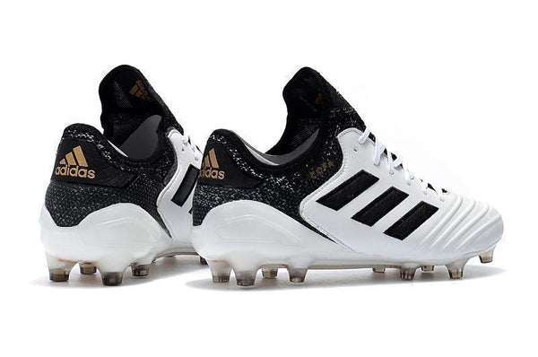 Adidas Copa 18.1 FG Soccer Cleats White Black - SocSports