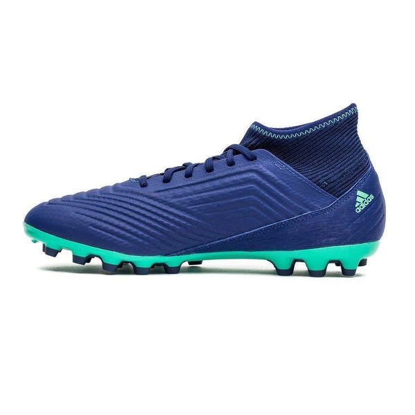Adidas Predator 18.3 AG/FG Soccer Cleats Royal Blue White Green - SocSports
