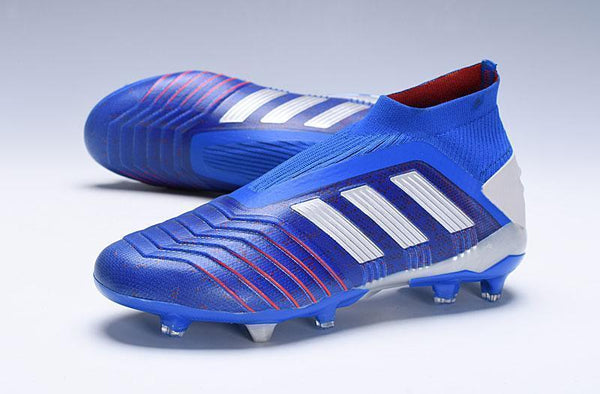 Adidas Predator 19.1 FG Blue Red Without Laces - SocSports