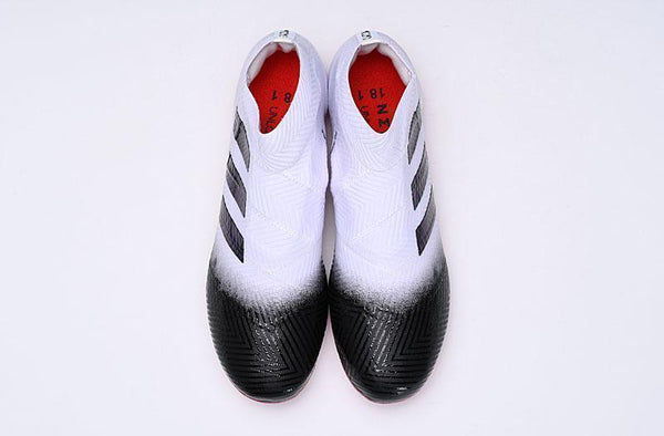 adidas Nemeziz 18+ FG White Black Red - SocSports