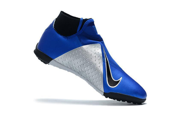 Nike Phantom Vision Elite TF Nike Turf Blue Silver Black - SocSports