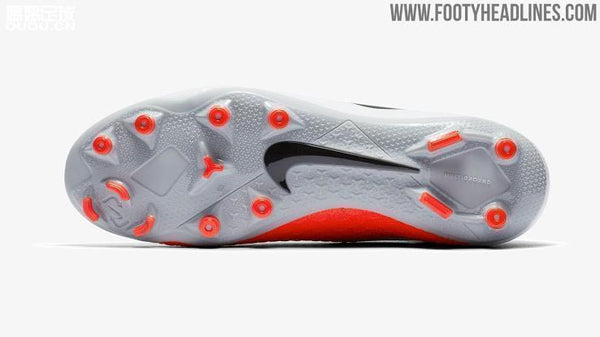 Nike Phantom Vision Elite DF FG Soccer Cleats White Orange Black - SocSports