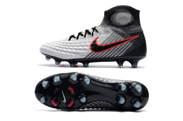 Nike Magista obra II FG White Black Red - SocSports