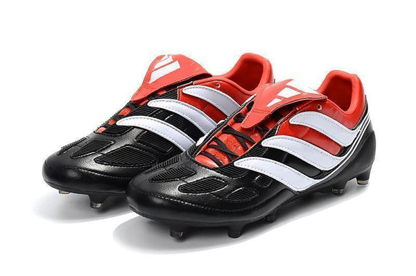Adidas Predator Precision FG Soccer Cleats Black Red White - SocSports