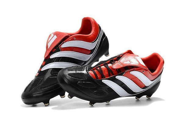 Adidas Predator Precision FG Soccer Cleats Black Red White - SocSports
