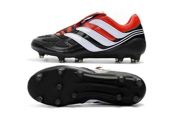 Adidas Predator Precision FG Soccer Cleats Black Red White - SocSports
