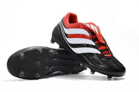 Adidas Predator Precision FG Soccer Cleats Black Red White - SocSports