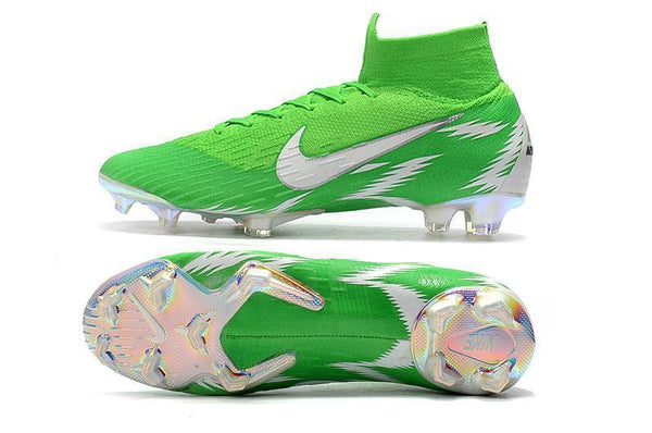 NIKE Mercurial Superfly VI 360 Elite FG Green White High Cut - SocSports