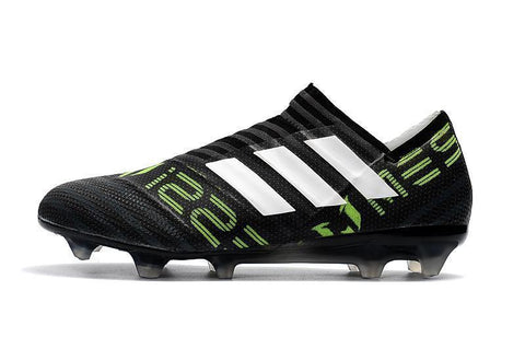 New Adidas Nemeziz FG Agility TPU Soccer Cleats Shoes Black Green White