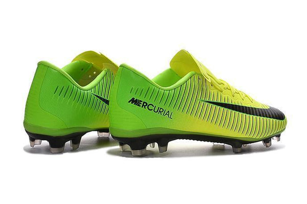 Nike Mercurial Vapor XI FG Soccer Cleats Yellow Green Black - SocSports