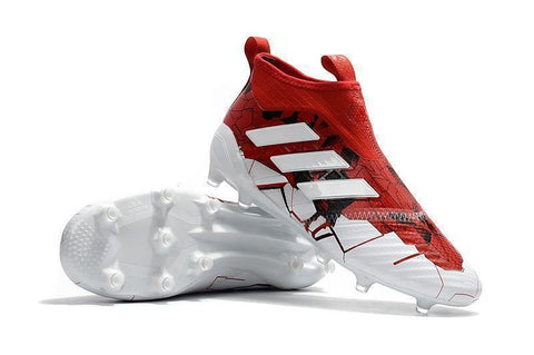 Adidas Ace 17+ Purecontrol Confed Cup FG Soccer Cleats White Solar Red - SocSports