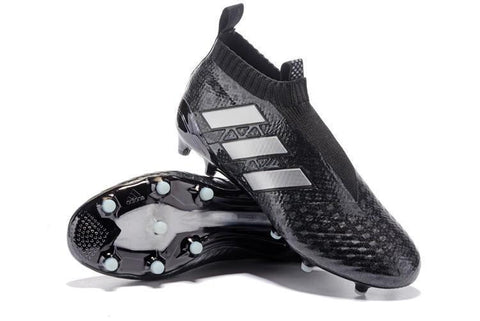 Adidas Ace 17+ Purecontrol FG Soccer Cleats Core Black White - SocSports