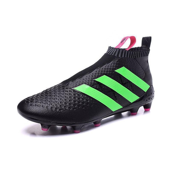 ADIDAS ACE 16 PURECONTROL FG - CORE BLACKSHOCK PINKSOLAR GREEN - SocSports