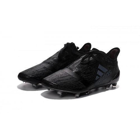 Adidas X 16+ Purechaos FG/AG Soccer Cleats All Black - SocSports