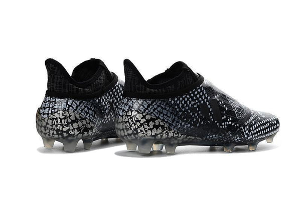Adidas X 16+ Purechaos FG/AG Soccer Cleats Black Grey Snakeskin - SocSports